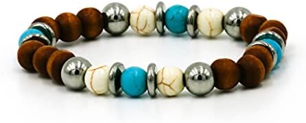 Bracciale uomo donna con pietre dure naturali elastico