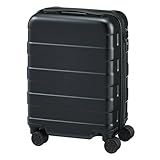 無印良品 バーを自由に調節できる ハードキャリーケース (20L) ユニセックス大人 EEE44A5A 黒