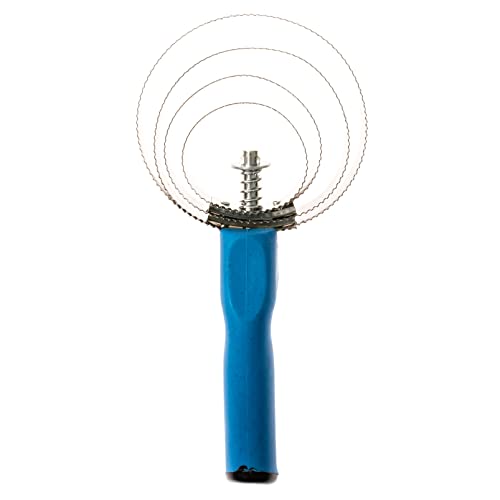 Curry Comb Pet Brush | Stainless Steel Spiral Horse Brush For Puppy, Dog, Cat, Horse | Multi- Function Deshedding Undercoat Grooming Tool With Double Sided Tooth Edges | Includes Hoof Pick With Brush #TOP3