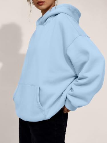 Image of Trendy Queen Women Oversized Hoodies Fall Outfits | Gentle Skin Feel, Aesthetic Drop Shoulder, Large Kangaroo Pocket, Seamless Daily Outfit Match
