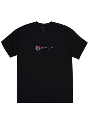 T-shirt graphique Ethika homme Logo Tee noir vêtement streetwear