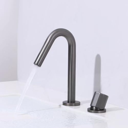 Mitigeur de lavabo rotatif 360 avec raccord G1/2 pour eau chaude