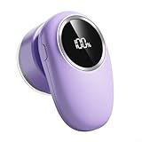 Tragbarer Stoffrasierer mit 6 Klingenköpfen zum Entfernen von Fusseln und Pilling von Kleidung und Polstern, leichtes Typ-C-wiederaufladbares Design für Zuhause und Reisen (lila)