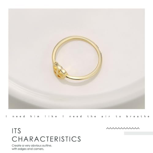 Alliance délicate en or 18 carats Paix et Amour, chevalière émail - 4