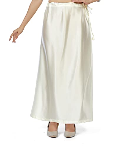 Image of Madhu Fashion Women's Satin Saree Petticoat Saree Underskirt