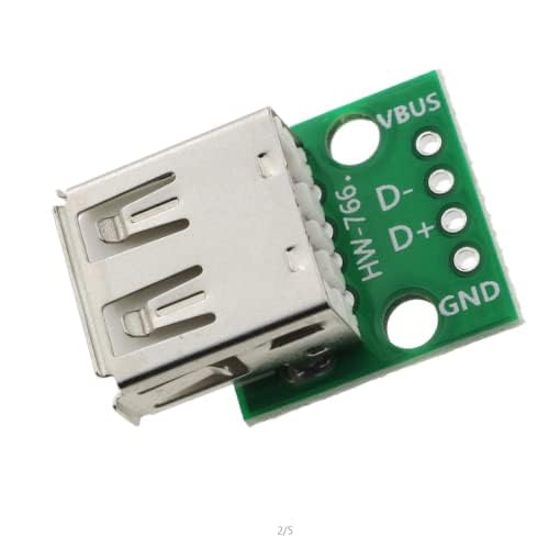 Adaptador placa breakout USB 2.0 tipo A hembra x10 miniatura 3
