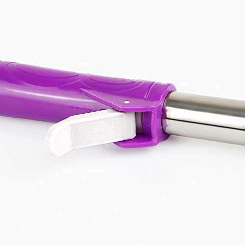 Bodenwischer,Wischmopp Set mit Eimer, Inklusive 1-Edelstahl-Moppstange, 1-Entwässerungseimer und 2-Wiederverwendbare Moppköpfe (lila) – Bild 5