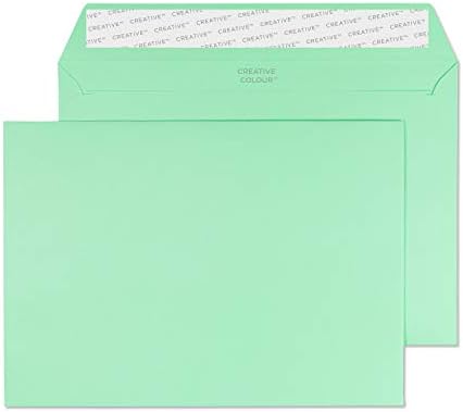 Blake Creative Colour C5 162 x 229 mm 120 gsm Peel & Seal Wallet Envelopes (45308) Avocado Green - Pack of 25