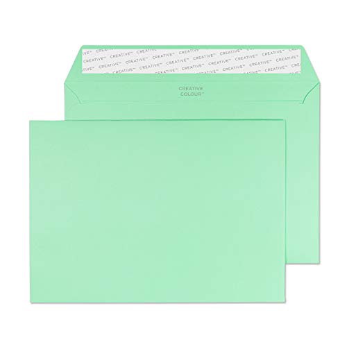 Blake Creative Colour C5 162 x 229 mm 120 gsm Peel & Seal Wallet Envelopes (45317) Spearmint Green - Pack of 25