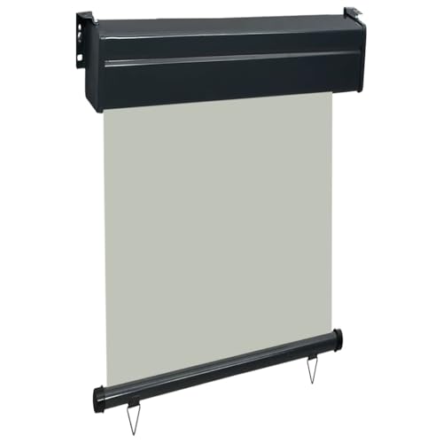 Store latéral de balcon gris brise-vue vertical extérieur vent