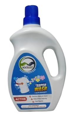YOODLEE Liquid Detergent (Active) Laundry Liquid for Fabric Care Suitable for Top-Load and Front Load Machine and Hand Wash 1 Liter