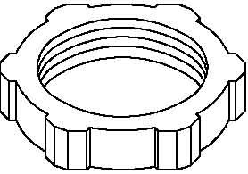 Obo-bettermann sistema conex.fij. - Contratuerca 116 pg36 gris