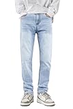 DESIGN DES POCHES:Slim Fit Ripped Jeans pour hommes ont 4 poches qui vous gardent pratique dans notre pantalon pour hommes,les poches peuvent mettre vos clés ou d'autres choses.