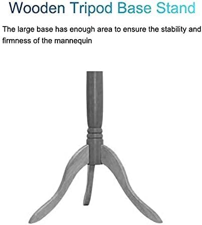 Torso Mannequin Stand, Female Mannequins Female Dress Form Mannequin Body Torso for Display Clothing, Adjustable Tripod Stand (with Arms S)