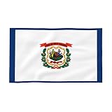 JZQZH Multifunktionales Handtuch mit West Virginia-Flagge, weich, bequem, flauschig und dick, geeignet für Badezimmer, Pool, Strand, Fitnessstudio