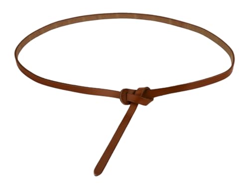 uxcell Adjustable Belt Leather Skinny Waistband No Buckle Fit to Dress for Women