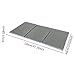 RNXRZANK Tri Fold Exercise Mat for and Gym Activities, Gray