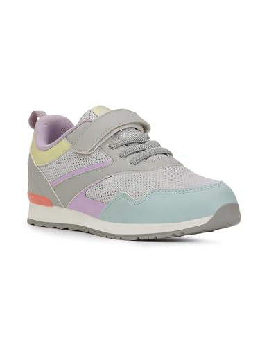 Bubblegummers Girls Velcro Sneakers - Silver 2 (UK) Deal