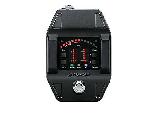 Shure GLXD6 Single Channel Digital Wireless Guitar Pedal Receiver with LINKFREQ Automatic Frequency Management, for use with GLX-D Wireless Systems (Transmitter Sold Separately)