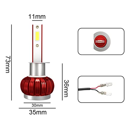 Bombillas H1 LED coche kit xenón automóvil tecnología MINI1 4
