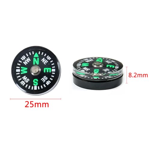 Pack de 5 brújulas mini de bolsillo de 25 mm miniatura 2