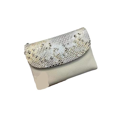 Portefeuille court en cuir véritable blanc le cadeau parfait pour elle