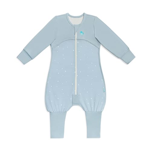 Image of Love to Dream Baby Sleep Suit Long Sleeve 1.0 TOG | Ultra-Soft Cotton for Stretch, Comfort & All-Night Warmth | Twinkle Powder Blue | 4 Years