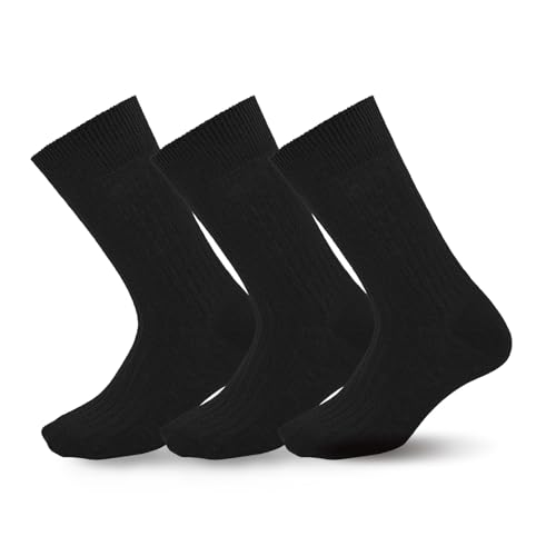 Linen-Cotton Crew Socks, Unisex Breathable Seamless Dress Socks for Men & Women, Moisture Wicking Casual