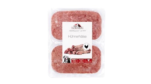 TACKENBERG Barf gewolfte Hühnerhälse für Hunde- 14 x 500 g- leckeres Frostfleisch als Hundefutter in Premiumqualität- geeignetes Gefrierfutter für deinen Vierbeiner- ohne Zusatzstoffe