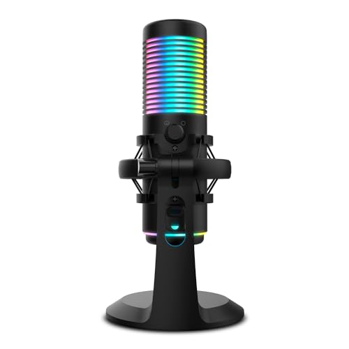 Miniatura 5 de KROM Kaze – Kit Micrófono Streaming HQ con 2 Cápsulas de Condensador, Cardioide/Omnidireccional, Montura Anti-Shock, RGB, Compatible Windows, MacOS, Android e iOS – Negro