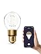 Refoss WLAN Glühbirne E27, Dimmbare LED Glühbirne Vintage, Warmweiß, 6W (Äquivalent zu 60W), A19 Smart Edison Bulb, Kompatibel mit Alexa und Google Assistant, Kein Hub Erforderlich