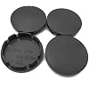 4 Pcs/Set Black/Silver 56mm Universal Car Wheel Center Hub Caps ABS Caps Vehicle Decor