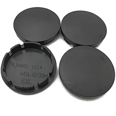 4 Pcs/Set Black/Silver 56mm Universal Car Wheel Center Hub Caps ABS Caps Vehicle Decor