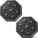 SimmerMat Heat Diffuser - Flame Diffuser Stove Cover Ring - Fire Diffuser for Any Type of Electric or Gas Stove - Dishwasher Safe Stove Top Cover - Steel Plates for Simmering and Slow Cooking - 2 Pack