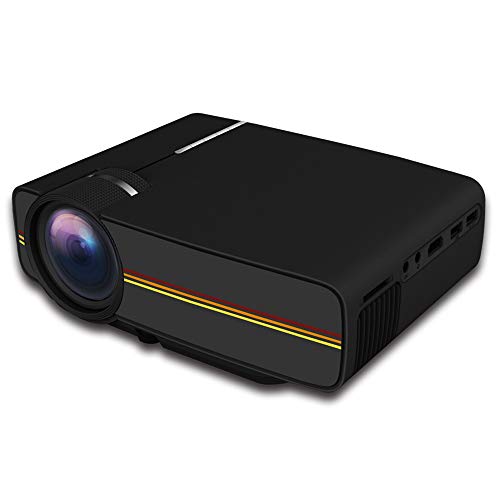 Projektor, YG400 Tragbaren Mini-LED-HD-Projektor, 1000 Lumen Videoprojektor Unterstützungs 1080P Full HD Kompatibel Mit USB/SD/VGA/HDMI/AV,