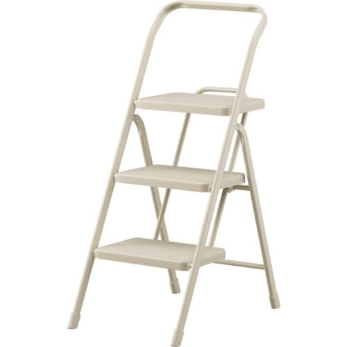 アイリスオーヤマ IRIS 299956 折りたたみステップ3段 ライトベージュ 踏台・椅子・ディスプレイラック OSU-3R-LBE