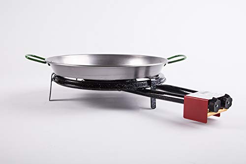 Industrias Belseher 110150101 – Paellero gas butano 2 fuegos 40cm + p.43cm 400 belseher