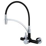 Kelleria Flexibler Wasserhahn Küche Wandmontage, Edelstahl Wandarmatur