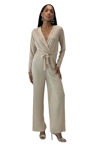 Elara Damen Long-Sleeve Jumpsuit 1224 Beige