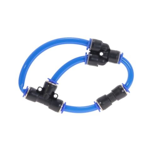 Tuberías de aire conector neumático de 6mm acoplamiento manguera plástico 5