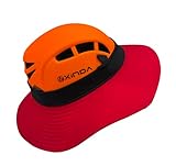 Climbing Helmet Sunshade Hat, Safety Helmets Sun Protection Accessories, Worker Hard Hat Sun Shade Red