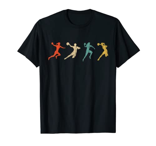 Retro Vintage Handball Player Handball Game Handball Team T-Shirt