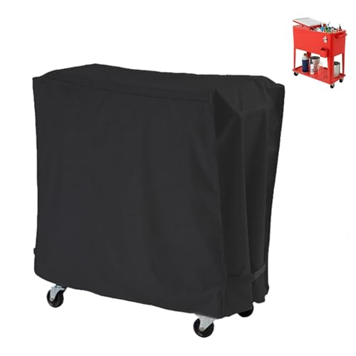 Cubierta más fresca robusta para uso exterior – Cubierta protectora para resistentes a la intemperie, tapa de carro en ángulo sobre ruedas, cubiertas protectoras para dispositivo de refrigeración