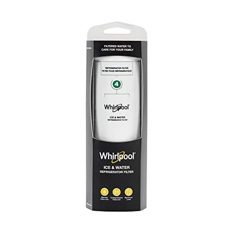Whirlpool Refrigerator Ice and Water Filter 4 - WHR4RXD1, Single-Pack, Green Cover