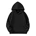 Black Sweatshirt Hoodies for Teen Girls Cute Hooded Sweatshirts Oversized Long Sleeve Pullover Tops Trendy Preppy Clothes Fall Fashion