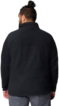 Columbia Jaqueta masculina Steens Mountain Half Snap, Preto, PP