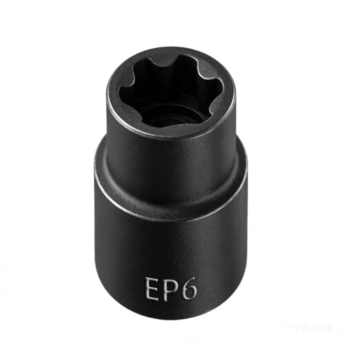 JEUCLEL EP Socket EP6, 6 Point 1/4” Dr Female External E-Torx Plus Socket