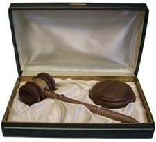 11" American Walnut Chairman Presentaion Gavel Set