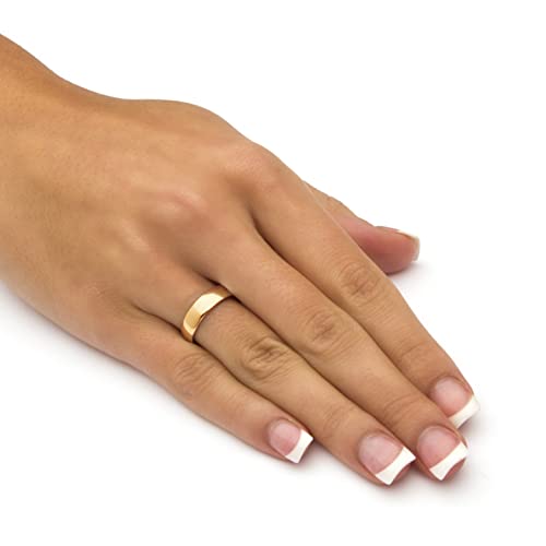 Palm Beach Jewelry 14K Yellow Gold over Sterling Silver Polished Wedding Band Ring (5mm)3