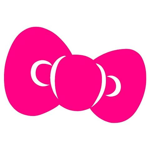 Stick It On Decals Hello Kitty Bow Car Decal/Sticker - Hot Pink Cover